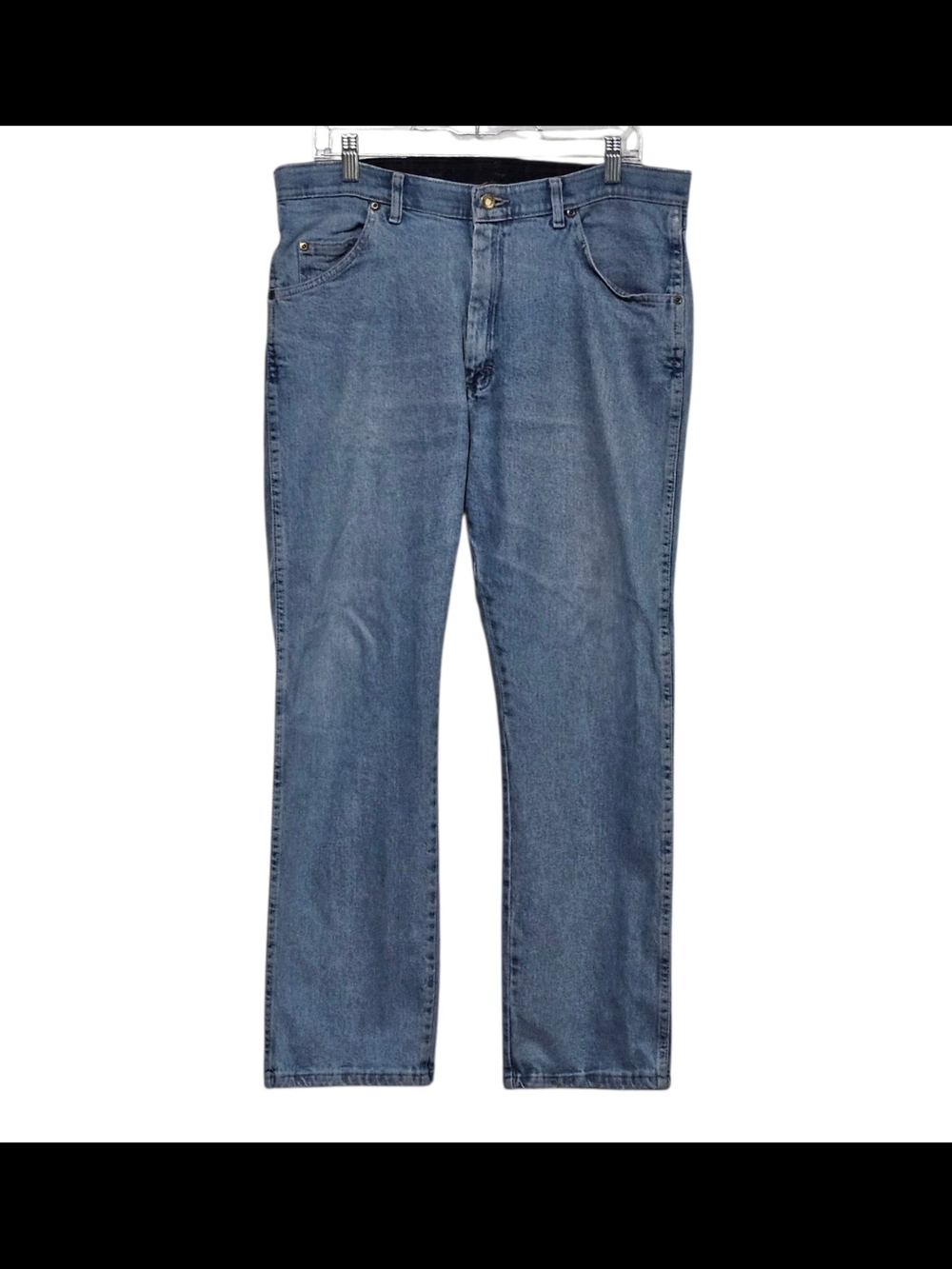 Wrangler WA783 Men Regular Straight Leg Jeans Blue Denim 36x28 Vtg 90s Western - Picture 2 of 14